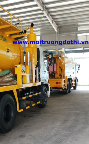 Xe chuyên dụng thông tắc cống - Tổng Công Ty Môi Trường Đô Thị Việt Nam - Công Ty TNHH Thương Mại - Dịch Vụ Sông Công